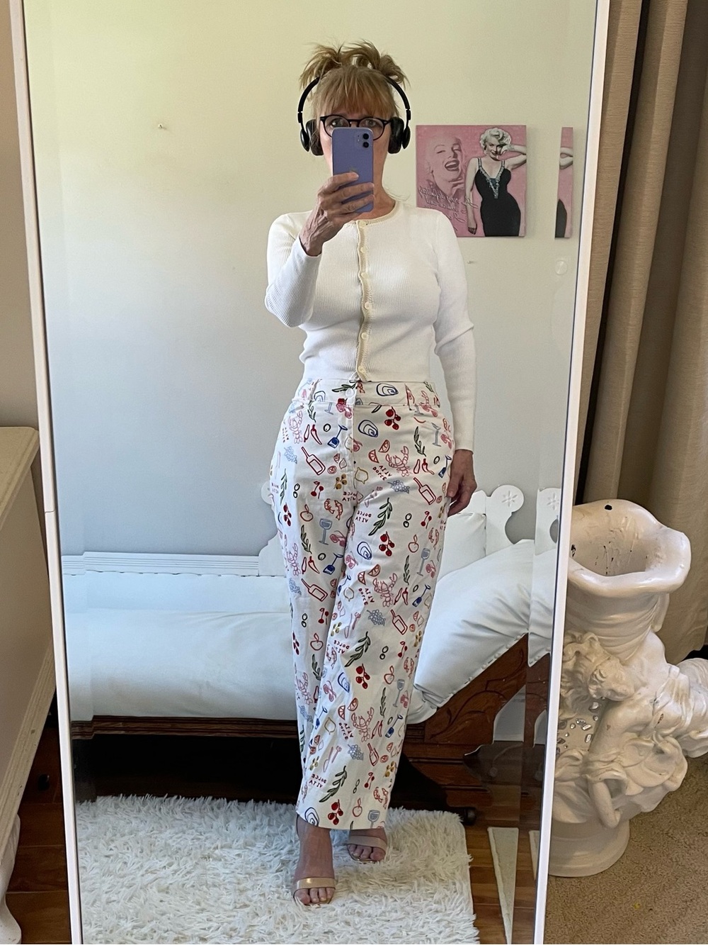 NWT BAGATELLE CREAM CROP WIDE LEG PANTS POCKETS DOLCE VITA OLIVES SHRIMP FOODIE
